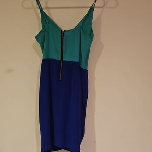 Yumi Kim Teal and Blue Mini Dress